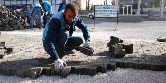 Karşıyaka Mahallesinde Kilitli Taş Çalışması Tamamlandı