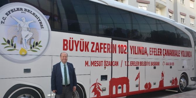 Başkan Özakcan, Efeler Halkını Çanakkale’ye Uğurladı