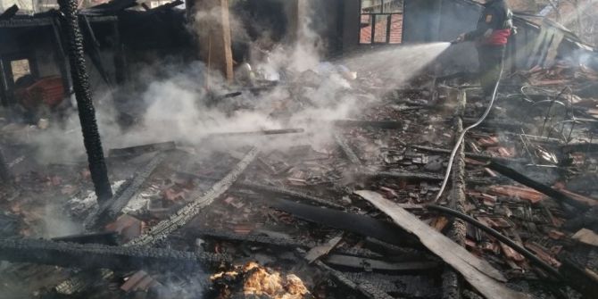 İskilip’de Yangın