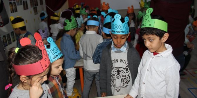 Şadan Doğan Anaokulunda 100’üncü Gün Etkinliği