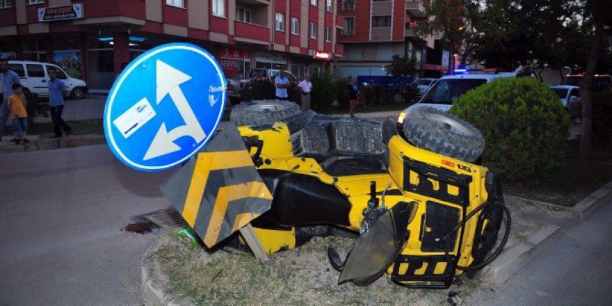 Bursa’ Da Atv Takla Attı: 1 Yaralı
