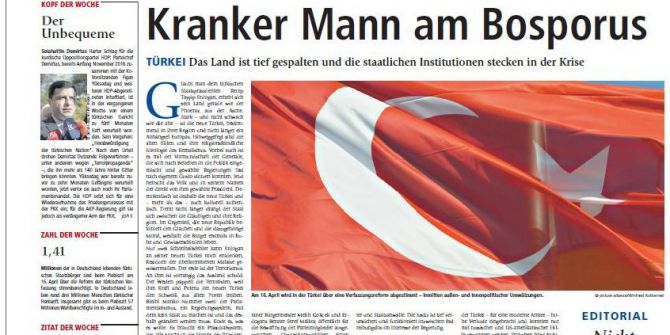 Almanya Federal Parlamentosunun Gazetesinde ’Hayır’ Propagandası...(2)