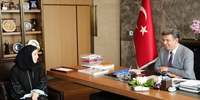 İndira Kaljo’dan Başkan Karadeniz’e Teşekkür Ziyareti