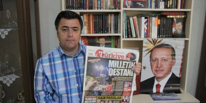 Kahramanmaraşlı Belediye İşçisinin Erdoğan Sevgisi Odaya Sığmıyor