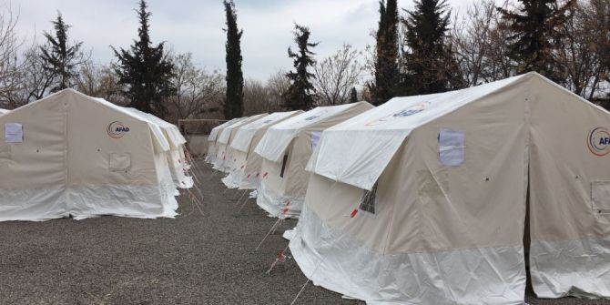 Deprem Sonrası Barınma Merkezi Kuruldu