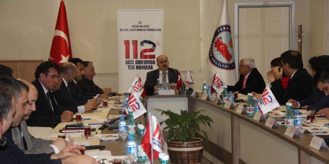 Acil Çağrı Hizmetleri İl Koordinasyon Toplantısı Yapıldı