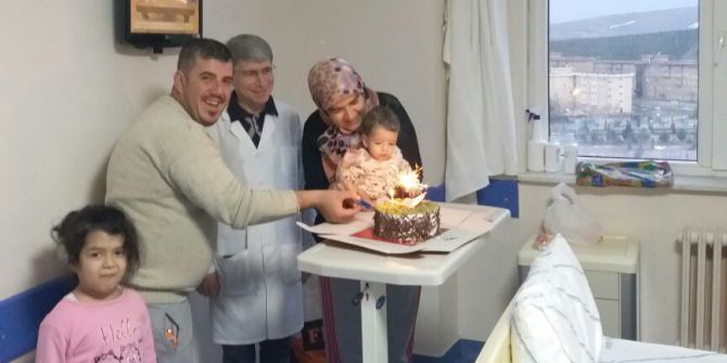 Minik Melek İlk Yaş Gününü Selçuk Üniversitesinde Kutladı