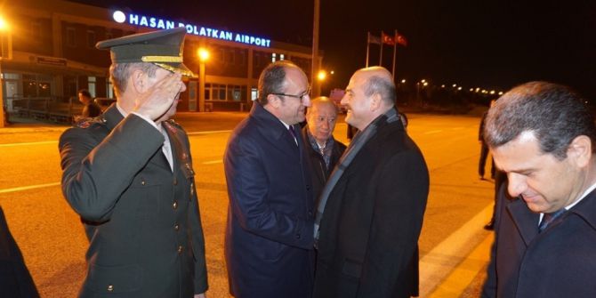 İçişleri Bakanı Süleyman Soylu Havalimanından Yolcu Edildi