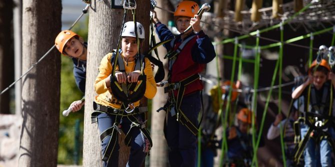 Muratpaşa’da Macera Parkuru Çocukların Favorisi
