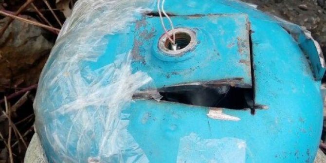 Yol Kenarında Bulunan Patlayıcı İmha Edildi
