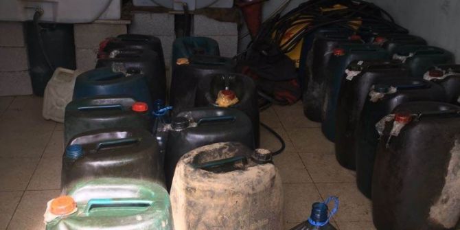 Hakkari’de 2 Bin 600 Litre Kaçak Akaryakıt Ele Geçirildi