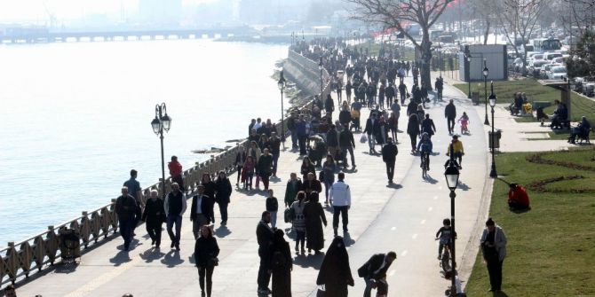 Tekirdağlılar Güzel Havanın Tadını Çıkardı