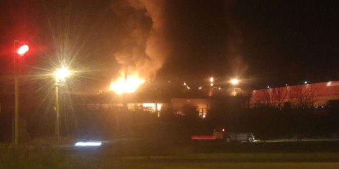 Kocaeli’de Fabrika Yangını