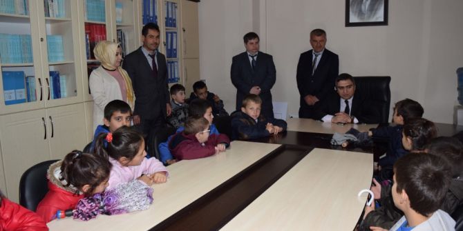 İlkokul Öğrencilerinden Kaymakam Karaaslan’a Ziyaret