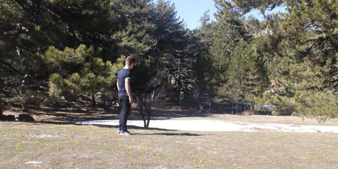 Gölcük Dağında 4 Mevsim Birden Yaşanıyor