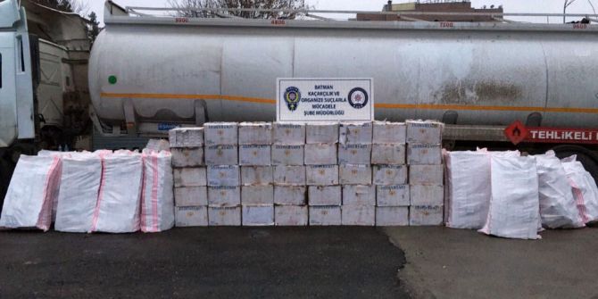 Batman’da 55 Bin 977 Paket Kaçak Sigara Ele Geçirildi