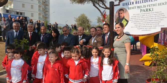Kahraman Şehit Polis Fethi Sekin’in İsmi Efeler’de Ölümsüzleşti