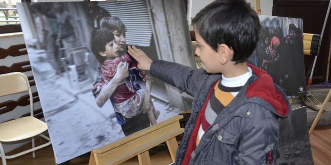 Siverek’te ’Halep’in Gözyaşları’ Konulu Sergi Açıldı