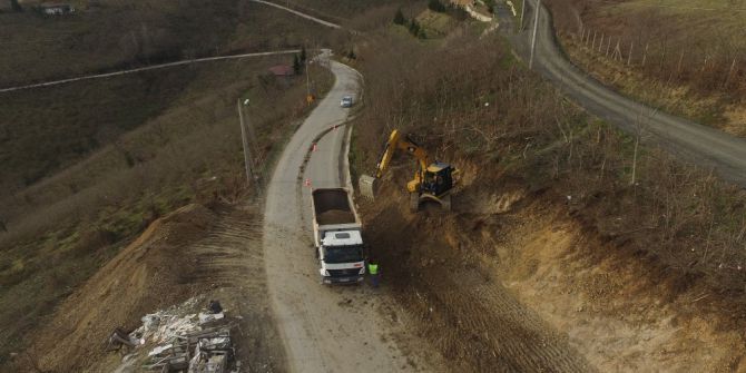 Boztepe Yolu Genişliyor