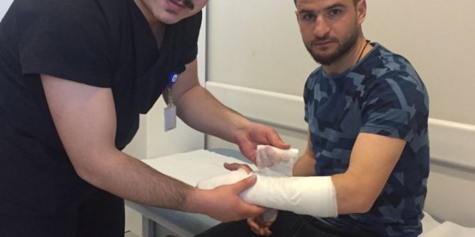 Konyasporlu Ömer Ali’nin Kırılan Eli Alçıya Alındı