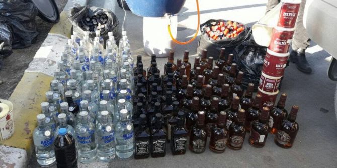 Sahte İçki İmalathanesi Ortaya Çıkarıldı