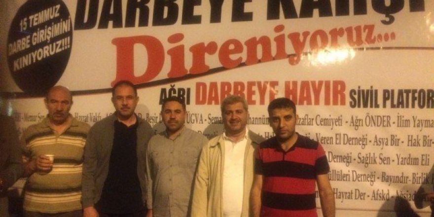 Ağrı Kültür Ve Eğitim Derneği’nden Darbe Girişimine Kınama