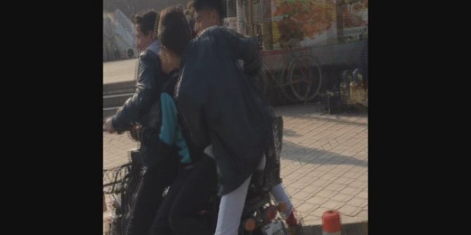 Iğdır’da Motosikletle Tehlikeli Yolculuk