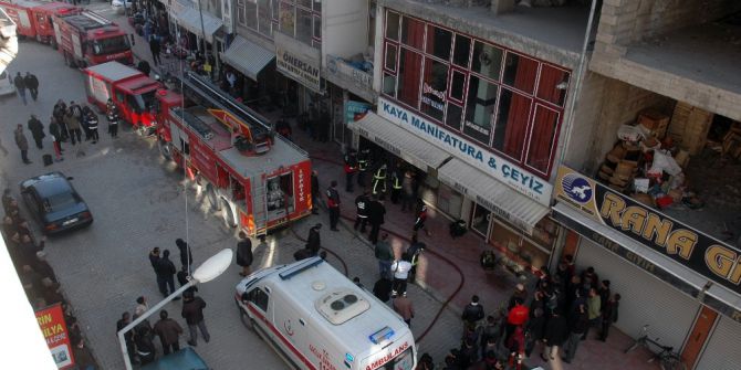 İş Yerinde Yangın: 1 Yaralı