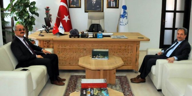 Kaymakam Türk’ten, Başkan Akkaya’ya Ziyaret