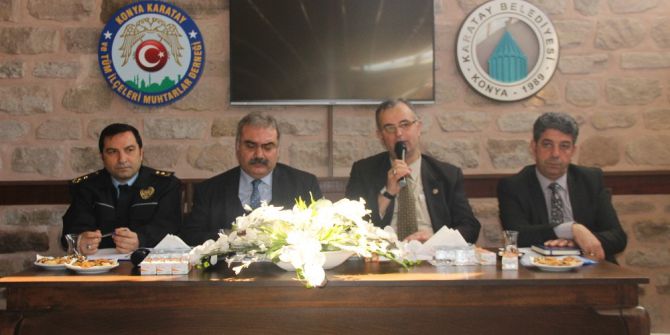 Konya Polisi Muhtarlarla Bir Araya Geldi