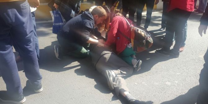 Halk Otobüsünün Çarptığı Yaşlı Adam Ağır Yaralandı