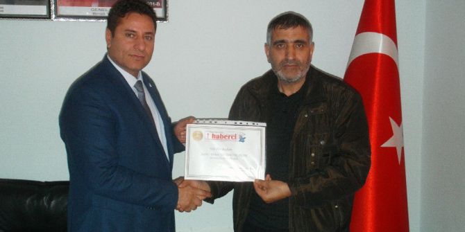 Başkan Yıldırımçakar’a Başarı Belgesi