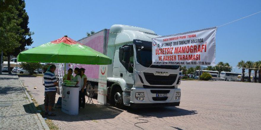 Kanser Tarama Tır’ı ’Pembe Prenses’ Aliağa’da