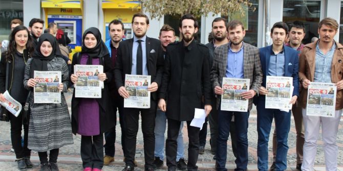 Ak Parti Edirne Gençlik Kolları Kılıçdaroğlu’na ‘Evet’ Gazetesi Gönderdi