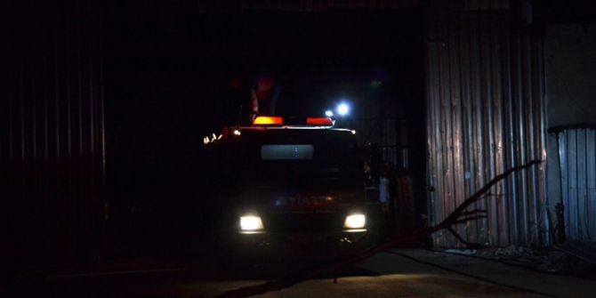 Plastik Fabrikasında Yangın