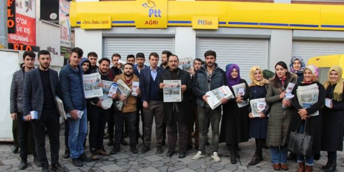 Ak Parti Ağrı Gençlik Kolları Yeni Anayasa Maddelerini Kılıçdaroğlu’na Gönderdi