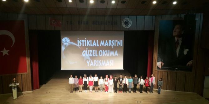 Biga’da İstiklal Marşını En Güzel Okuyanlar Belirlendi
