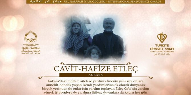 Diyanetin Bu Seneki Vefa Ödülü Milletin Şahsi Manevisine Tevdi Edilecek