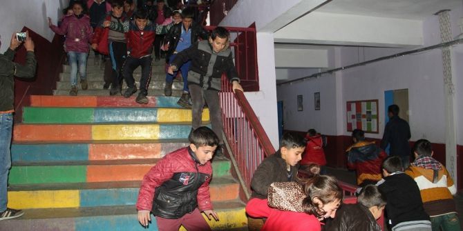 Başkale’de Yangın Ve Deprem Tatbikatı