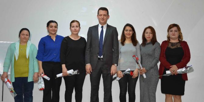 Ortaca’da Kadın Kursiyerler Sertifika Aldı
