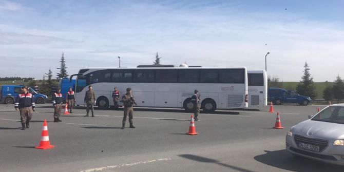 Jandarmadan Tem Otoyolunda Trafik Uygulaması