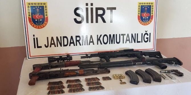 Siirt’te Silah Ve Mühimmat Ele Geçirildi