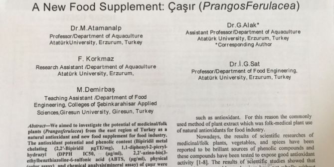 Erzurum’un Çaşırı Dünya Literatürüne Girdi