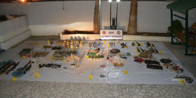 Şırnak’ta Pkk’nın Mühimmat Deposu Bulundu