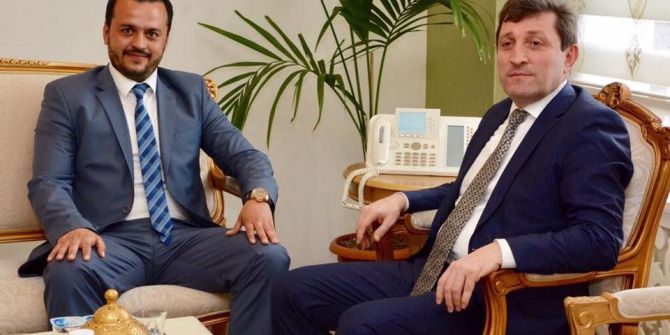 Lapsekili İş Adamları Vali Orhan Tavlı’yı Ziyaret Etti