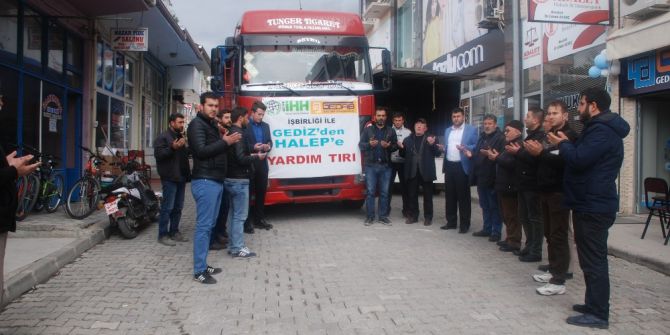 Gediz’den Halep’e Yardım