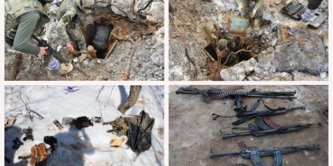 11 Teröristin Öldürüldüğü Operasyondan Kareler