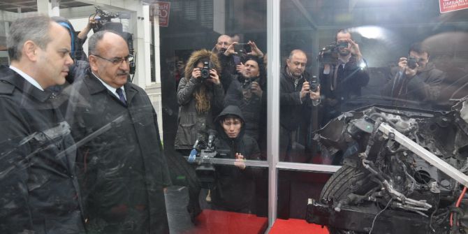 Darbecilerin Tankla Ezdiği Araç Ümraniye’de Sergileniyor