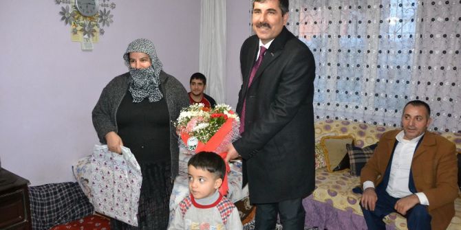 Başkan Asya’dan Engelli Aileye Ziyaret