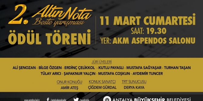 Altın Nota Beste Yarışması’nda Ödül Heyecanı